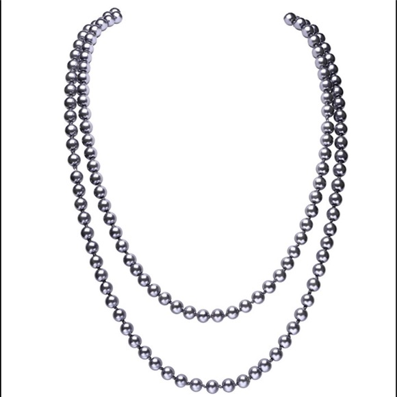 Faux Pearls Beads Cluster Long - Picture 3 of 5